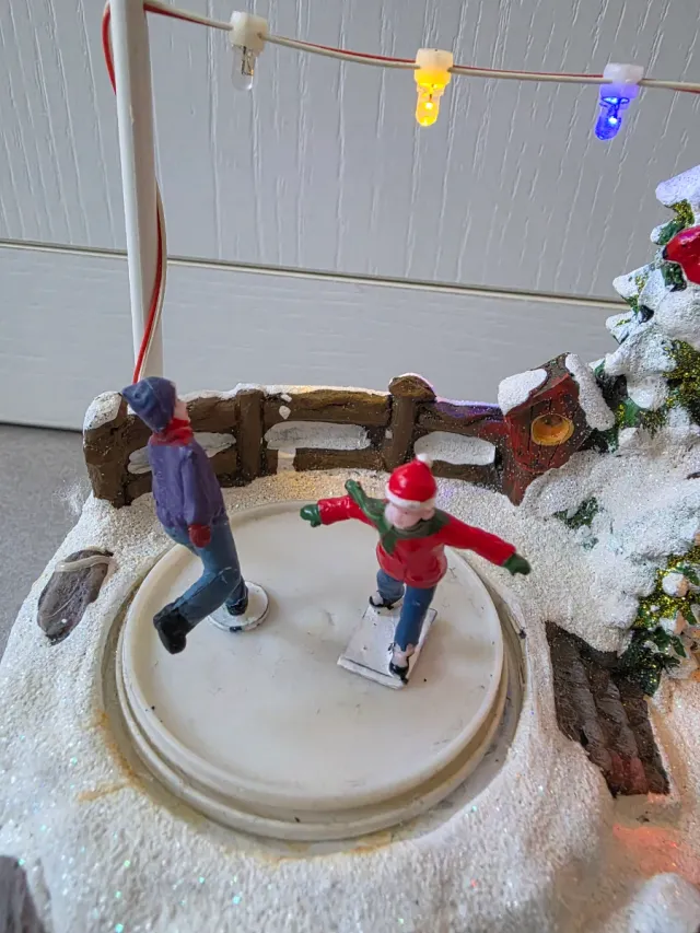 Pueblo Navideño con Luces