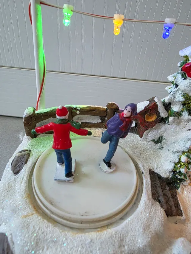 Pueblo Navideño con Luces