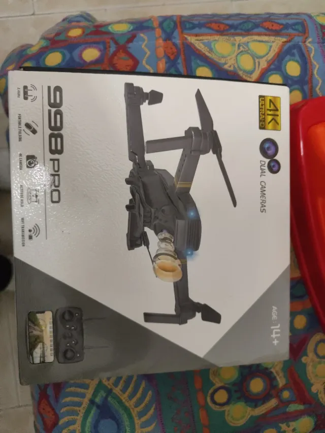 Drone 998pro nero, nuovo