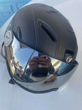 Casco de esquí infantil negro