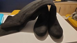 Botas altas negras talla 41 horma ancha