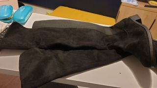 Botas altas negras talla 41 horma ancha