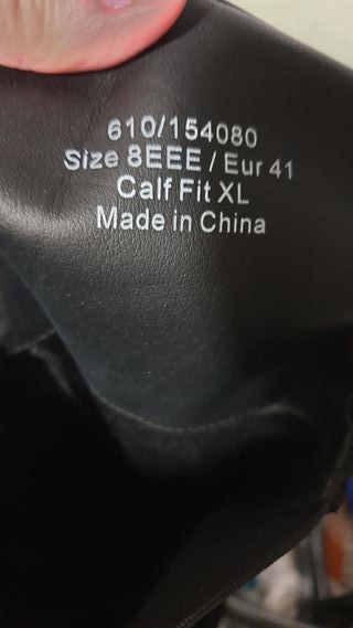 Botas altas negras talla 41 horma ancha