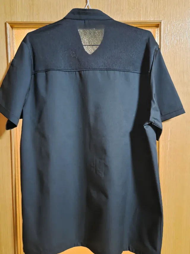 Chaqueta Cocinero Negra Manga Corta