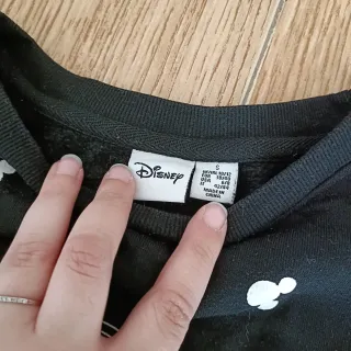 Sudadera Disney Negra Estampada talla S