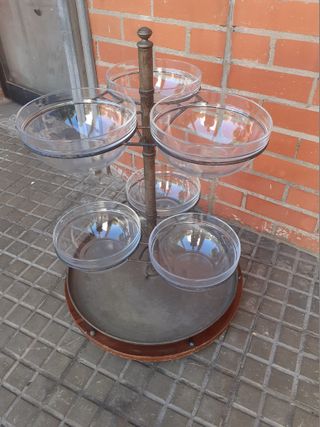 Frutero giratorio de cristal