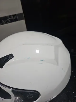 Casco Moto Nitro Racing Blanco