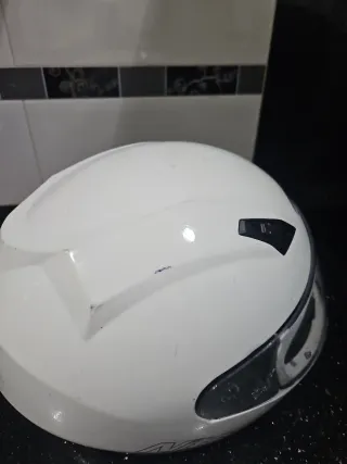 Casco Moto Nitro Racing Blanco