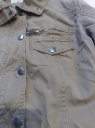 Chaqueta marrón XXXL con cinturón