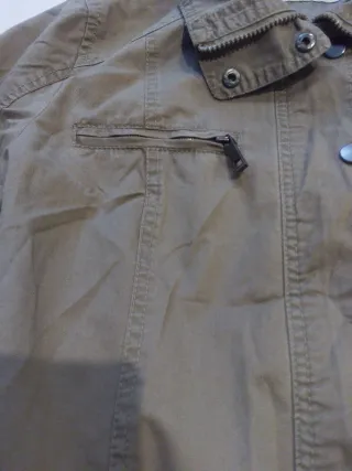 Chaqueta marrón XXXL con cinturón