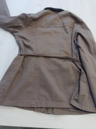 Chaqueta marrón XXXL con cinturón