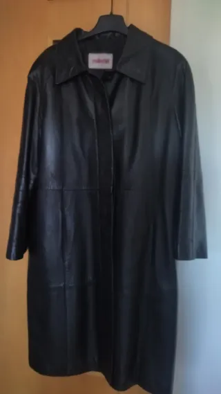 Abrigo Piel Ovino Negro