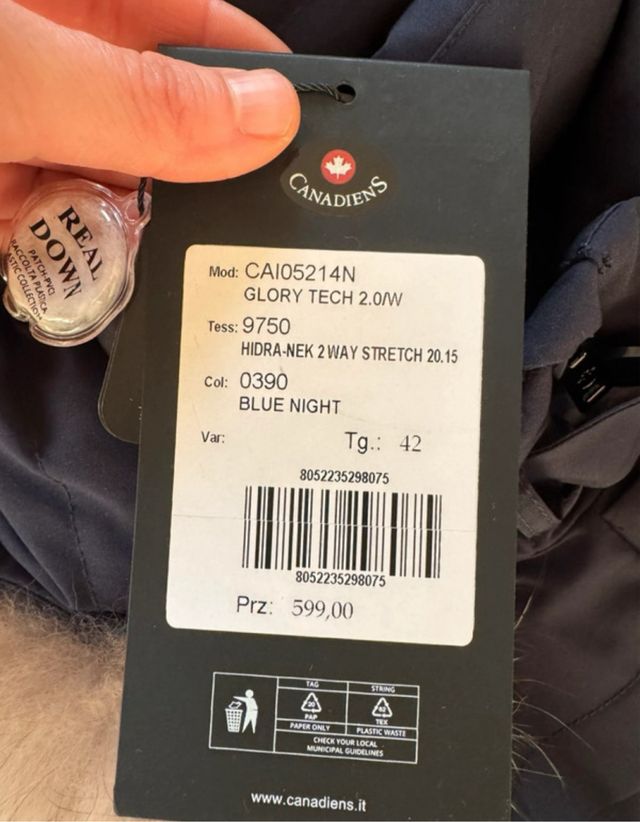 Giubbotto Canadiens Blu nuovo