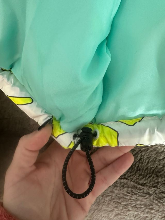 Chamarra GRMY Blanca y Amarilla Neon