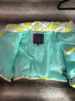 Chamarra GRMY Blanca y Amarilla Neon