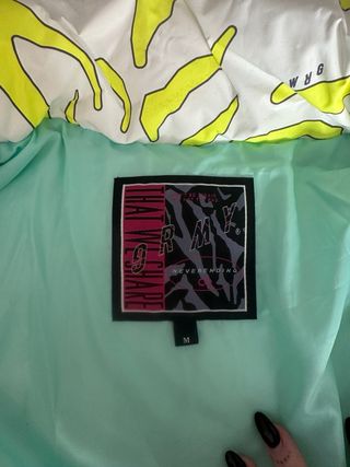 Chamarra GRMY Blanca y Amarilla Neon