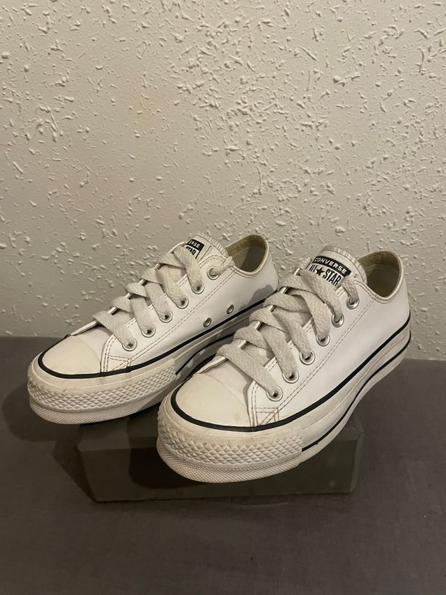Converse cuero Blancas Talla 36