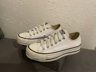 Converse cuero Blancas Talla 36