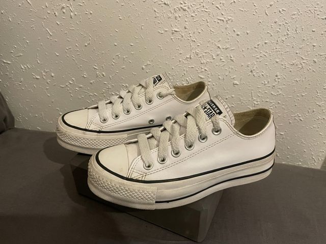 Converse cuero Blancas Talla 36