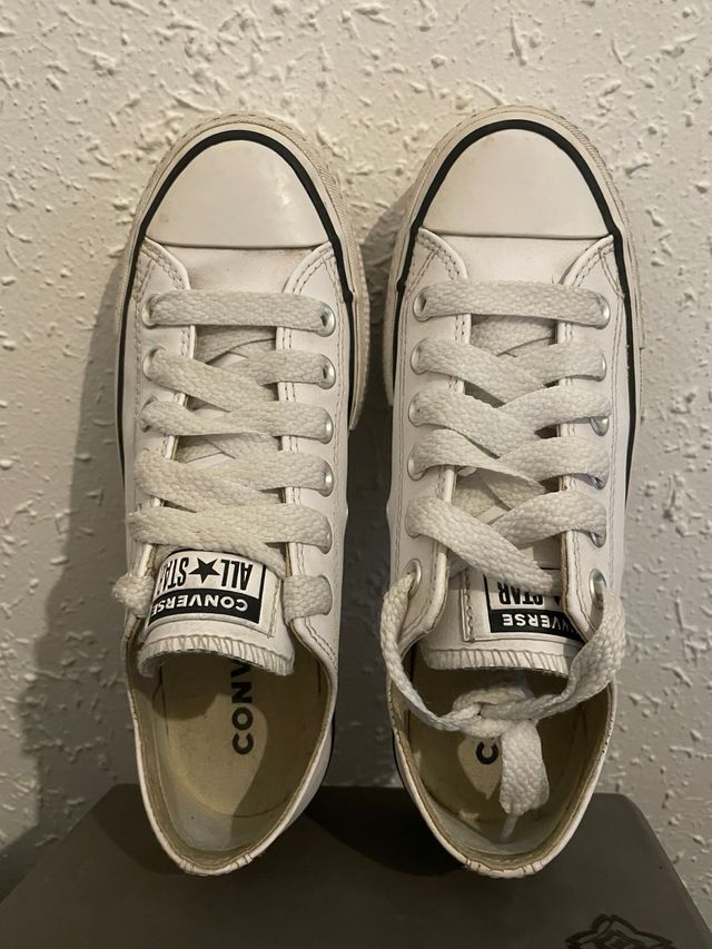 Converse cuero Blancas Talla 36