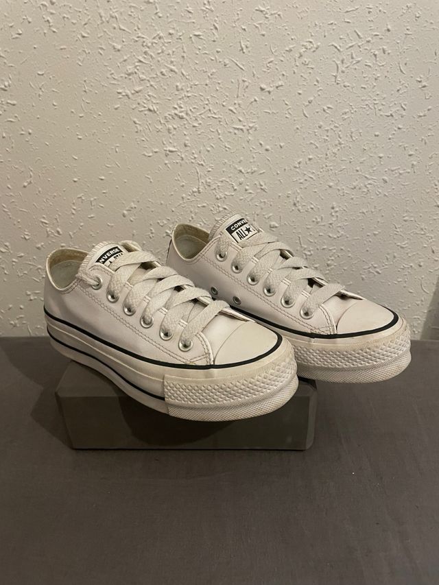 Converse cuero Blancas Talla 36