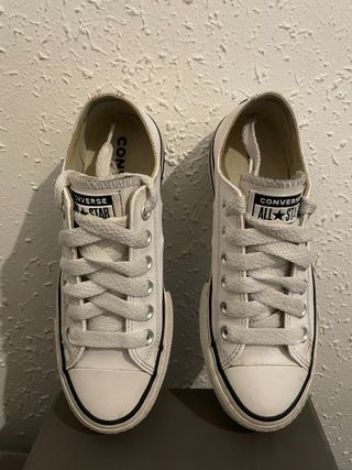 Converse cuero Blancas Talla 36