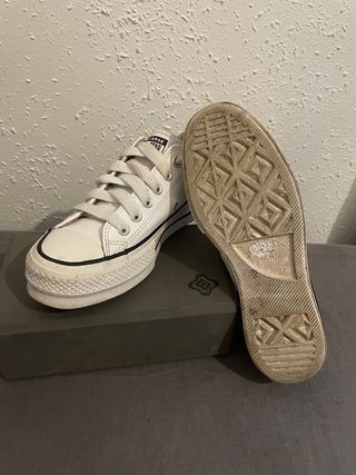 Converse cuero Blancas Talla 36