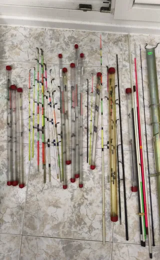 Punteros fibra de vidrio maciza para cañas pesca.