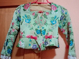 Vestido de fallera verde floral