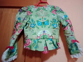 Vestido de fallera verde floral