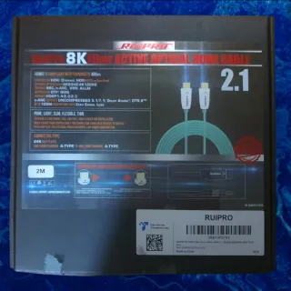 Ruipro 8K HDMI Fibra Óptica 2.1 48Gbps