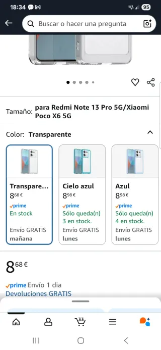 Custodia Xiaomi Mi 11T/Pro Trasparente