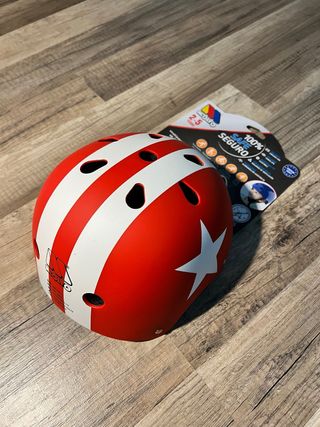Casco Moltó Niñ@ 2-5 años Rojo/Blanco