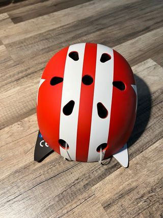 Casco Moltó Niñ@ 2-5 años Rojo/Blanco