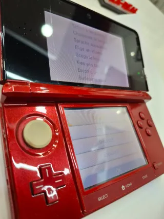 Nintendo 3DS Roja Metal