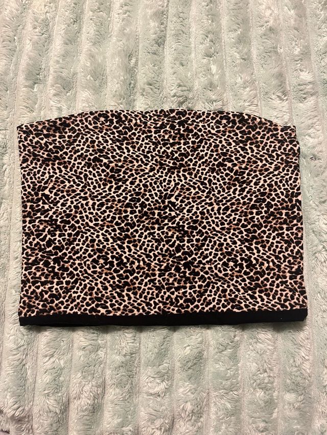 Top leopardo Stradivarius talla S