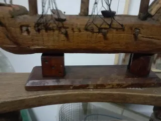 Maqueta Barco Madera Velero antiguo.