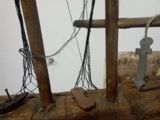 Maqueta Barco Madera Velero antiguo.