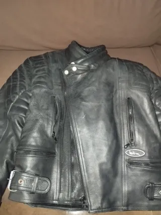 Chaqueta de cuero para moto talla 50