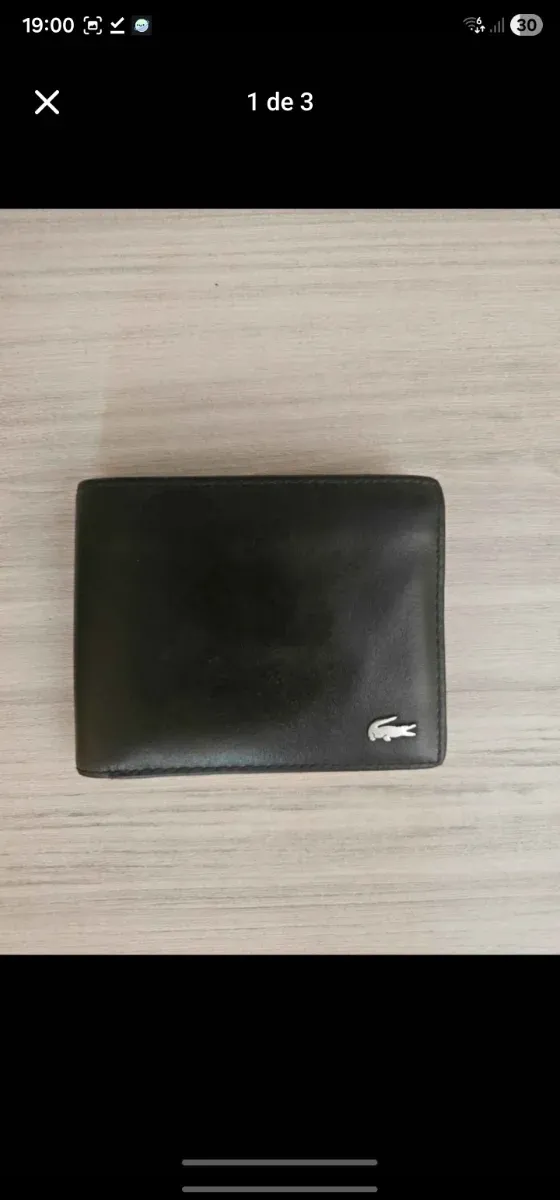 Carteira Lacoste Preta