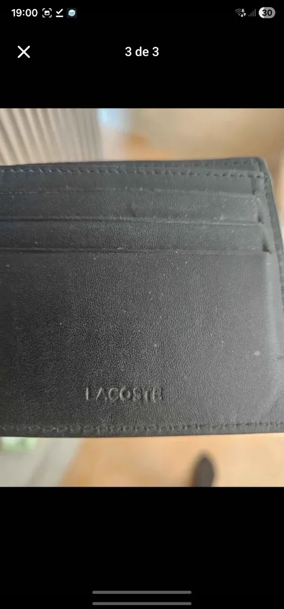 Carteira Lacoste Preta