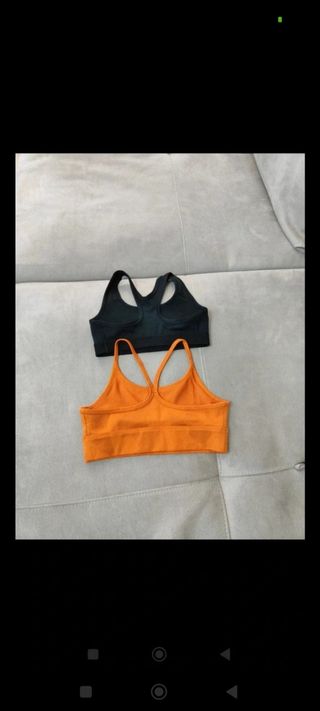 Set 2 Top Sportivi Nike Bambina Taglia S/M