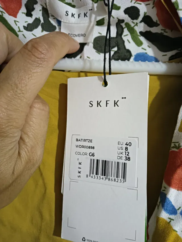 Vestido estampado SKFK