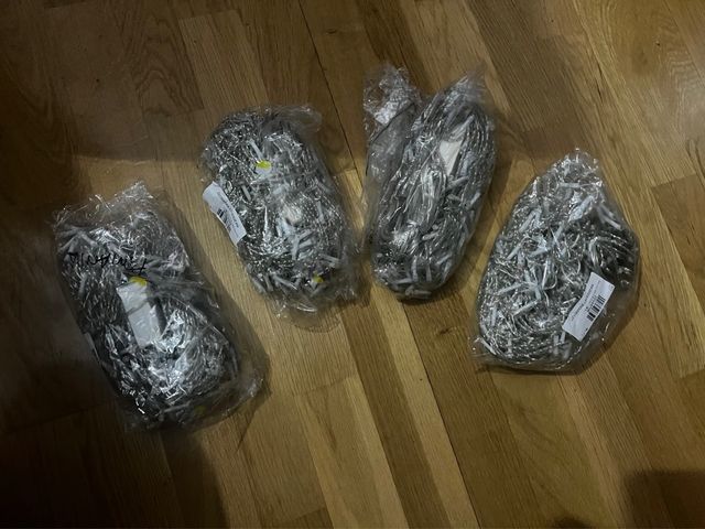 Luzes de Natal quentes e frias