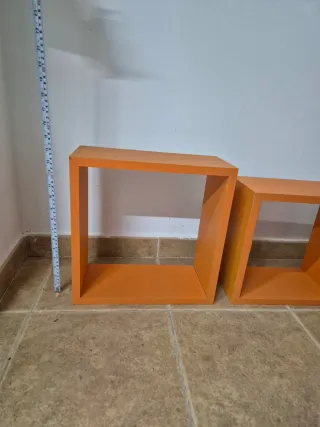 Estanterías Cubo Naranja (Set 3)