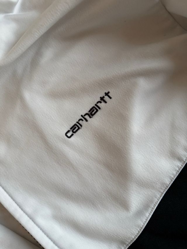 Felpa zip-up Carhartt bicolorbianco/nero, M