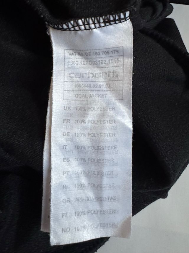 Felpa zip-up Carhartt bicolorbianco/nero, M