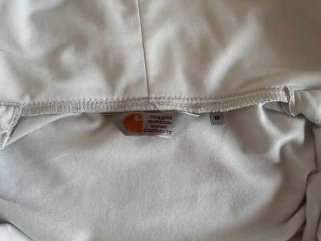 Felpa zip-up Carhartt bicolorbianco/nero, M