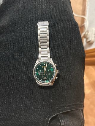 Reloj Hugo Boss Verde y Plateado