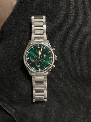 Reloj Hugo Boss Verde y Plateado